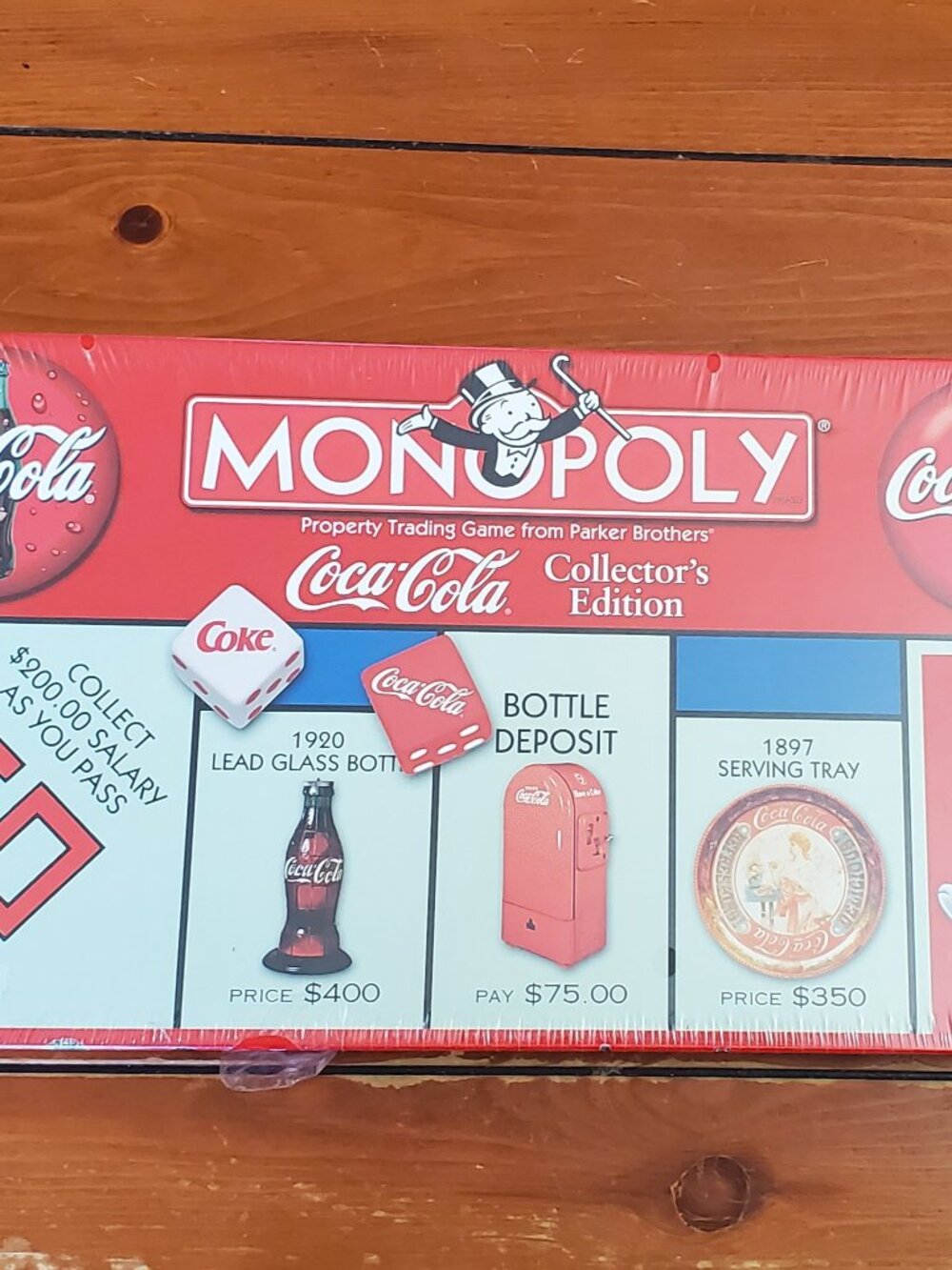 Monopoly Coca-Cola Collector's Edition Board Game Vintage 1999 NIB